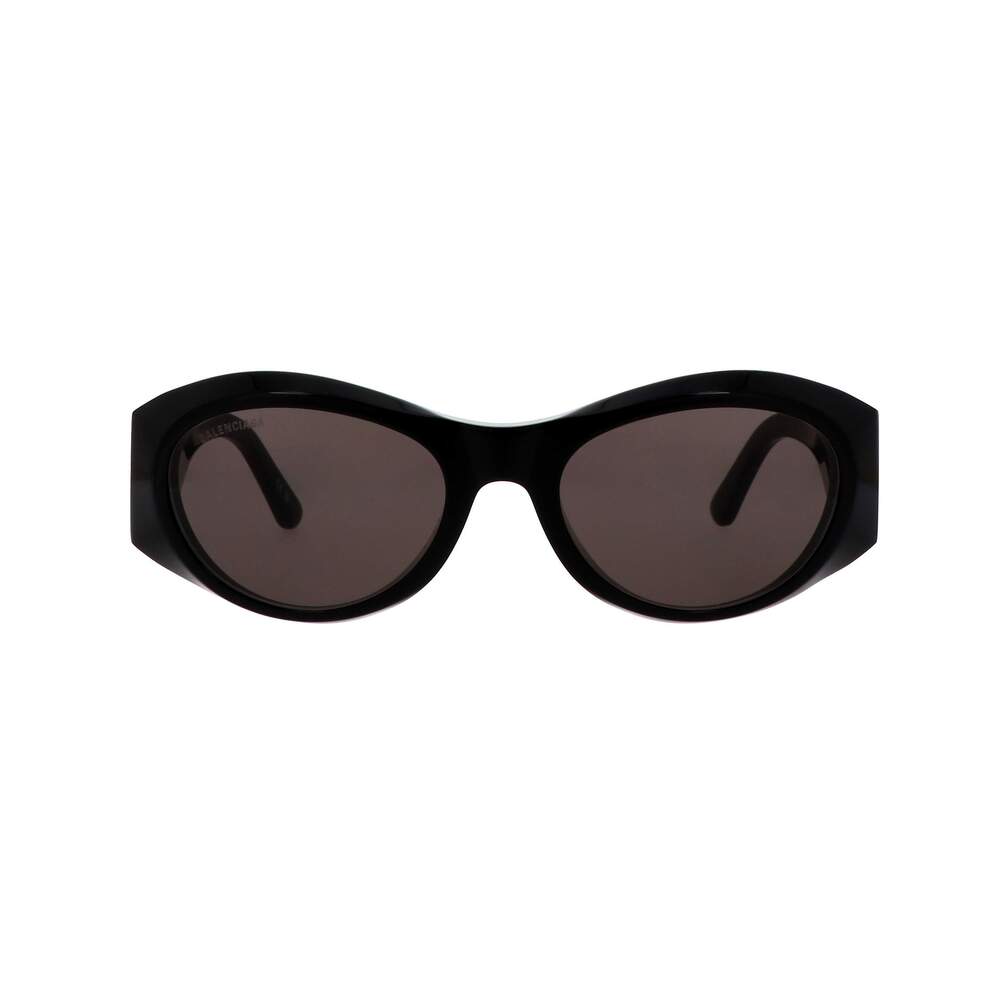 NWT Balenciaga BB0396SK Black Oval 55mm Sunglasses - Picture 3 of 5